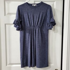 Caleigh & Clover Ruched Ruffle Dress